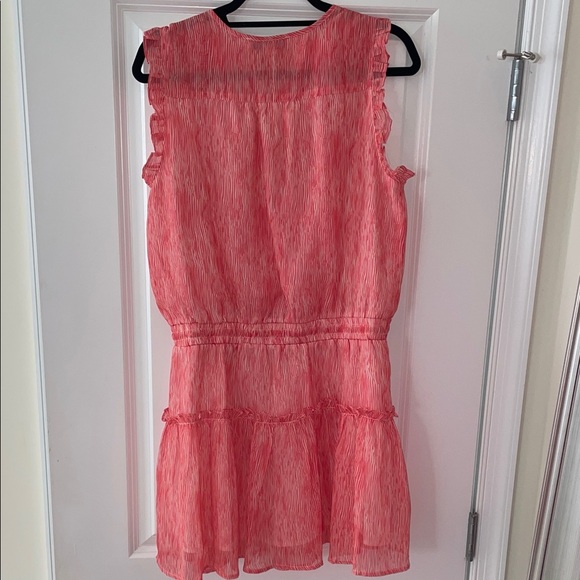 Pinch Red-Coral Ruffle Mini Dress - Picture 6 of 11